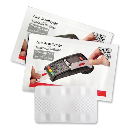 Tst/Impreso Magnetic Card Reader Cleaning Cards, 2.1" x 3.35", 50PK 2391